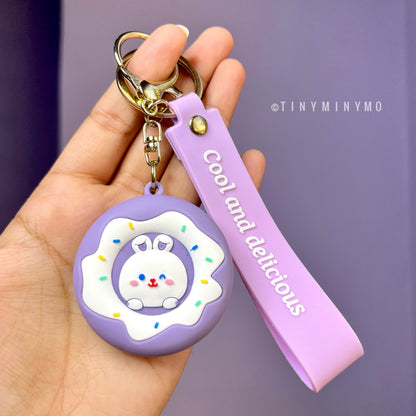 Cool and Delicious Animal Donut 3D Keychain - Tinyminymo