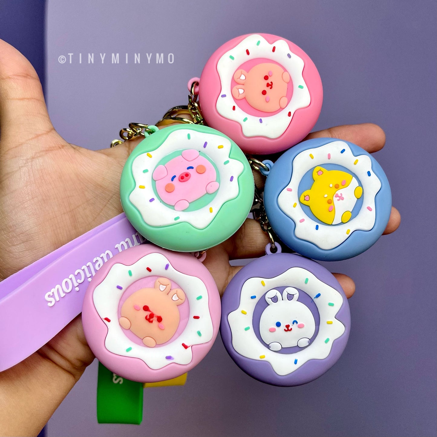 Cool and Delicious Animal Donut 3D Keychain - Tinyminymo