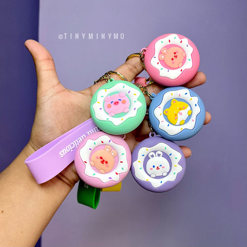 Cool and Delicious Animal Donut 3D Keychain - Tinyminymo