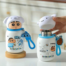 Load image into Gallery viewer, Two Shiro Character in Crayon Shin-chan Mini Vacuum Cup - Tinyminymo
