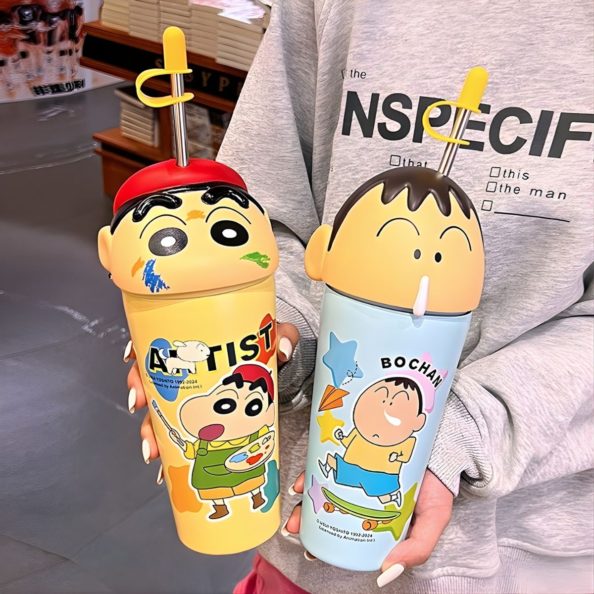 Shinchan and Bo-chan Characters Sippers - Tinyminymo