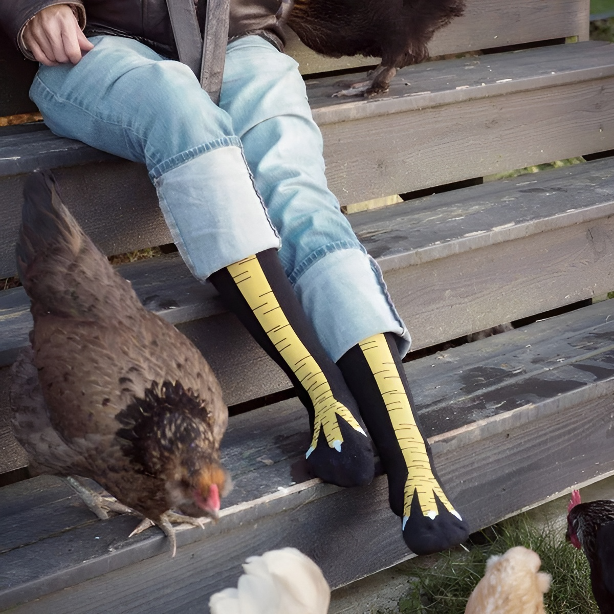 Crazy Chicken Socks - Tinyminymo