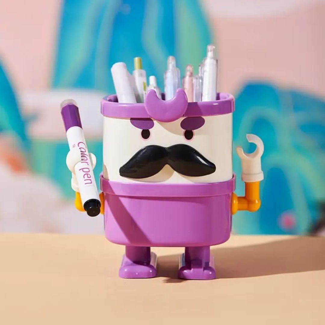 Purple Color of Creative Kawaii Pen Stand - Tinyminymo 