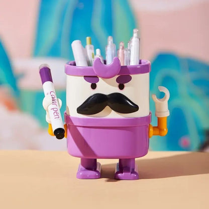 Purple Color of Creative Kawaii Pen Stand - Tinyminymo 