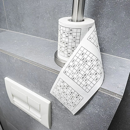 Roll of Toilet paper with a Sudoku Pattern - Tinyminymo