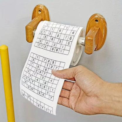 Roll of Paper with Sudoku Puzzles Design - Tinyminymo