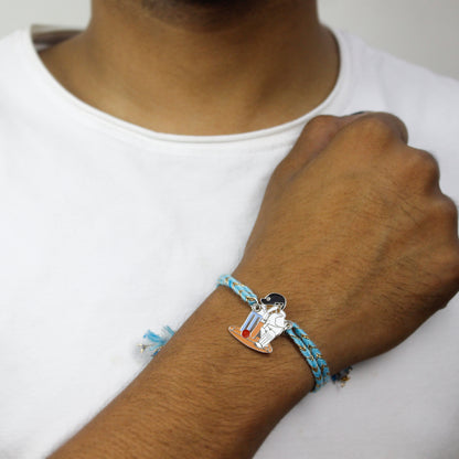 Cricket Lover Metal Rakhi - Tinyminymo