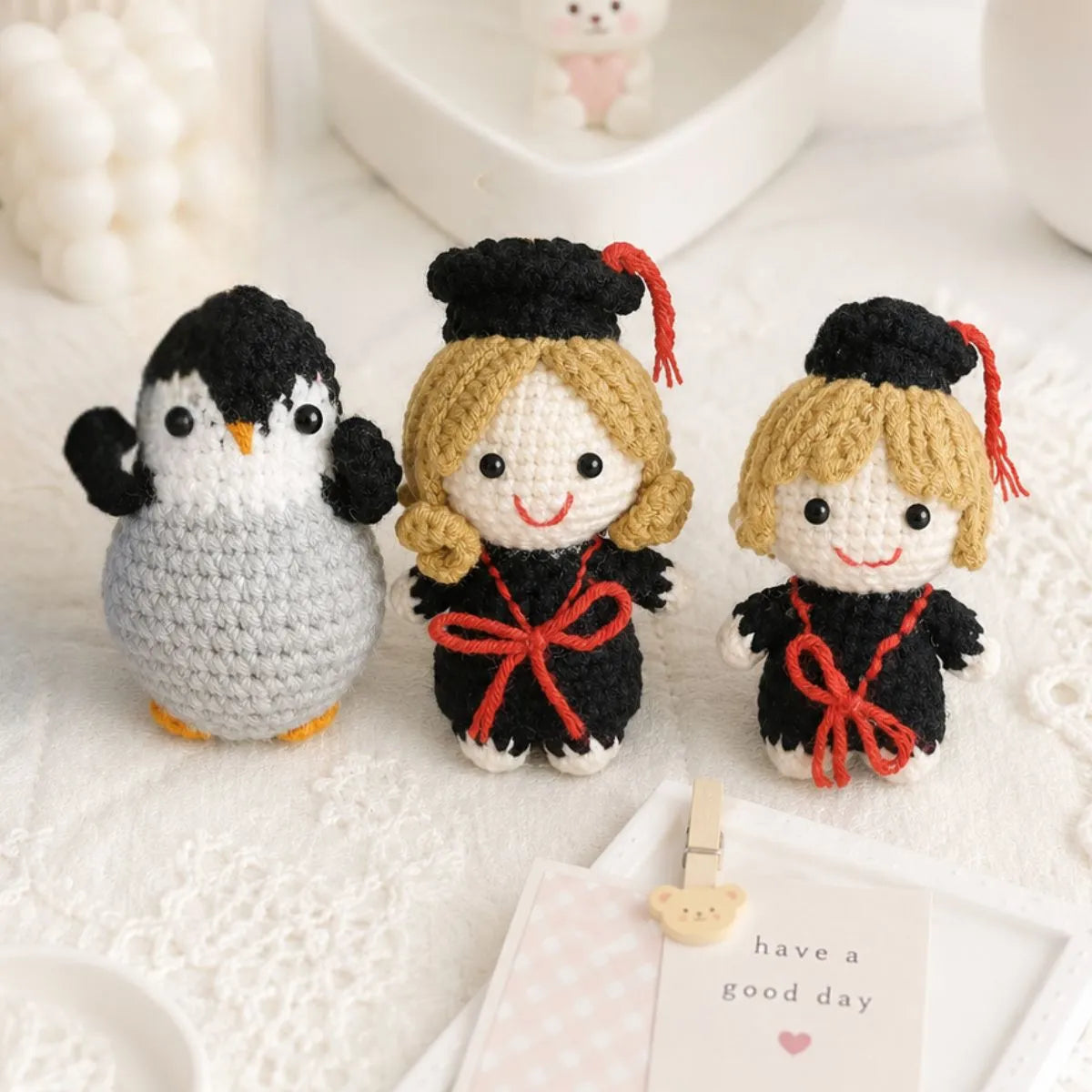 Three Designs of Crochet Keychains - Tinyminymo
