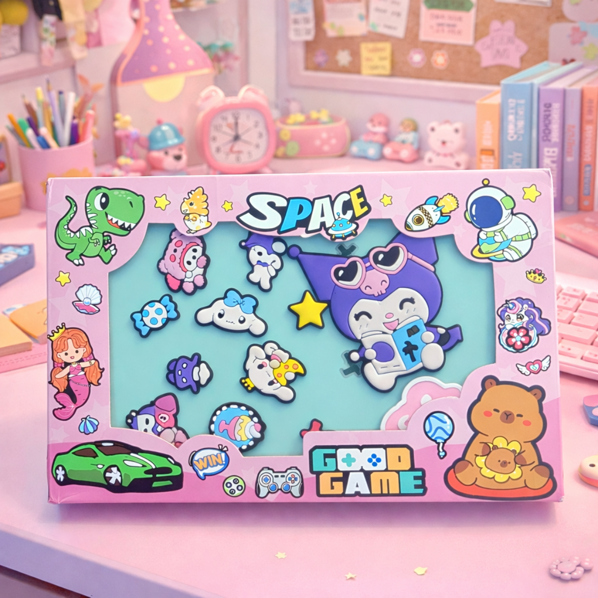 Boxed Piece of Kuromi Crocs Smiggle Pouch - Tinyminymo