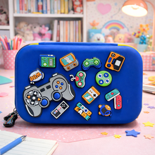 Load image into Gallery viewer, Navy Blue Gaming Crocs Smiggle Pouch - Tinyminymo
