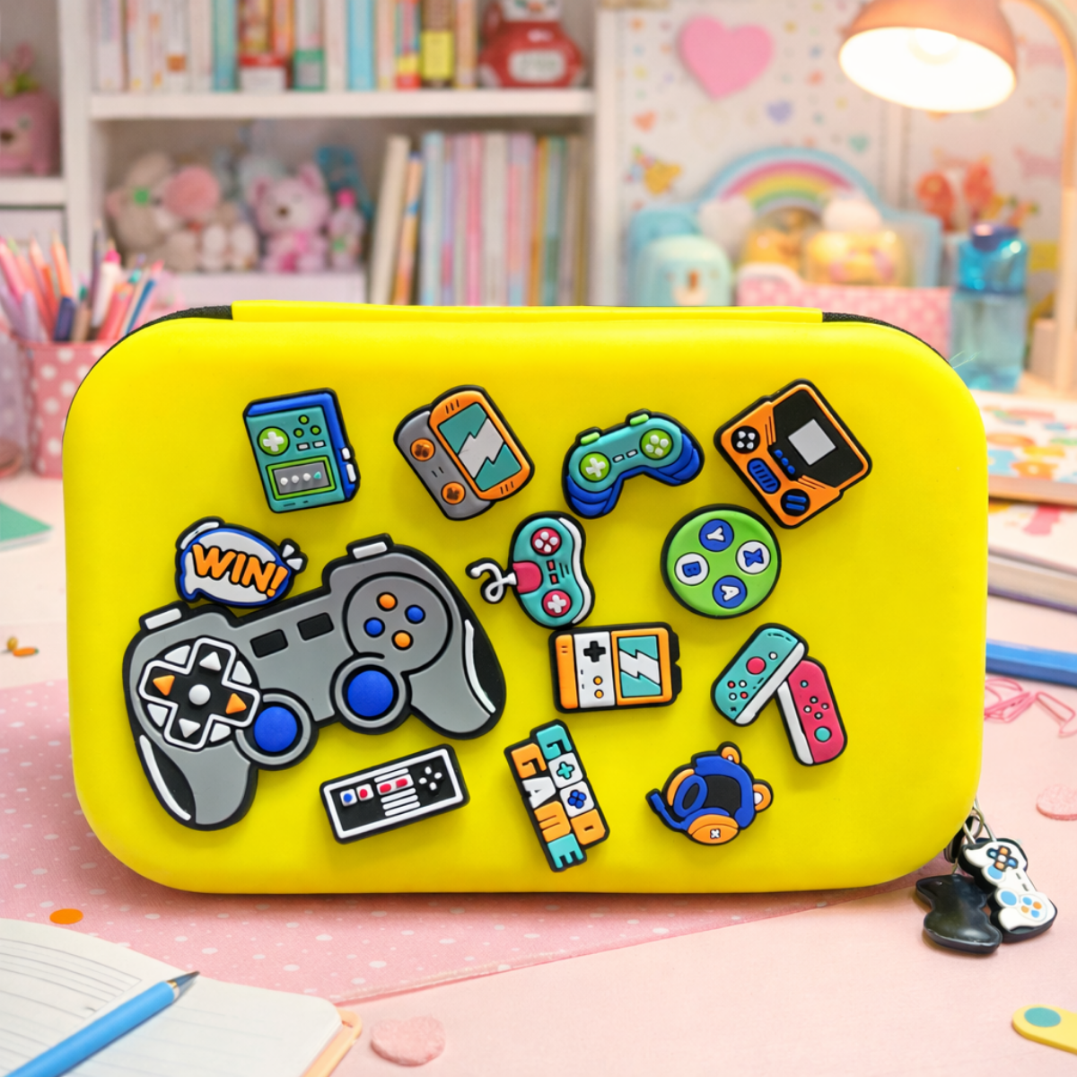 Yellow Color Gaming Crocs Smiggle Pouch - Tinyminymo