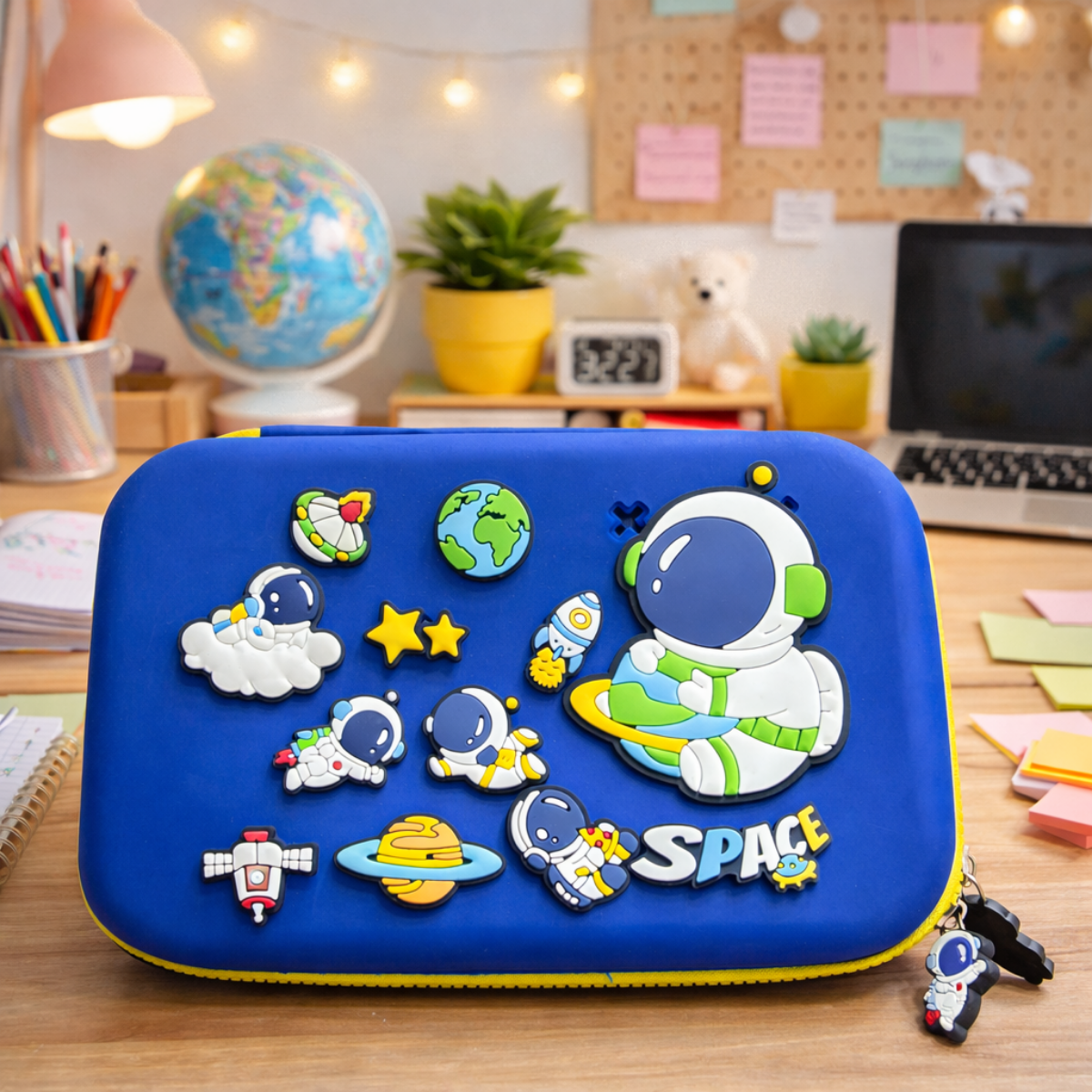 Astronaut Design in Blue Color Crocs Smiggle Pouch - Tinyminymo