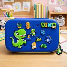 Load image into Gallery viewer, Dinosaur Crocs Smiggle Pouch in Navy Blue Color - Tinyminymo
