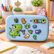 Light Blue Dinosaur Crocs Smiggle Pouch - Tinyminymo