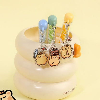 3 Color Of Bear Charm Gel Pen - Tinyminymo