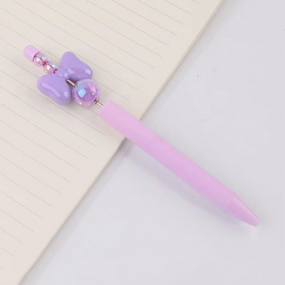 Purple Color Crystal Bowknot Gel Pen - Tinyminymo