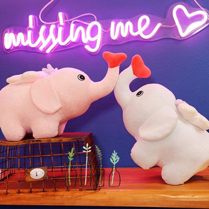 Cupid Elephant Mini Soft Toy - Tinyminymo