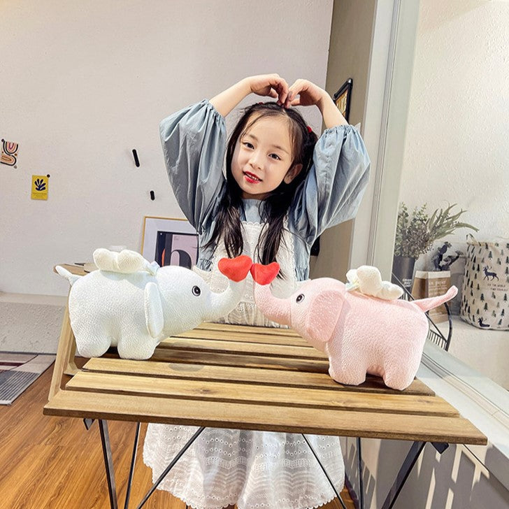 Cupid Elephant Mini Soft Toy - Tinyminymo