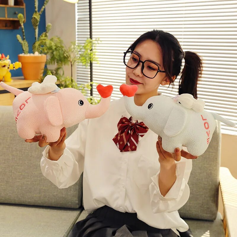 Cupid Elephant Mini Soft Toy - Tinyminymo