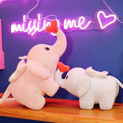 Cupid Elephant Mini Soft Toy - Tinyminymo