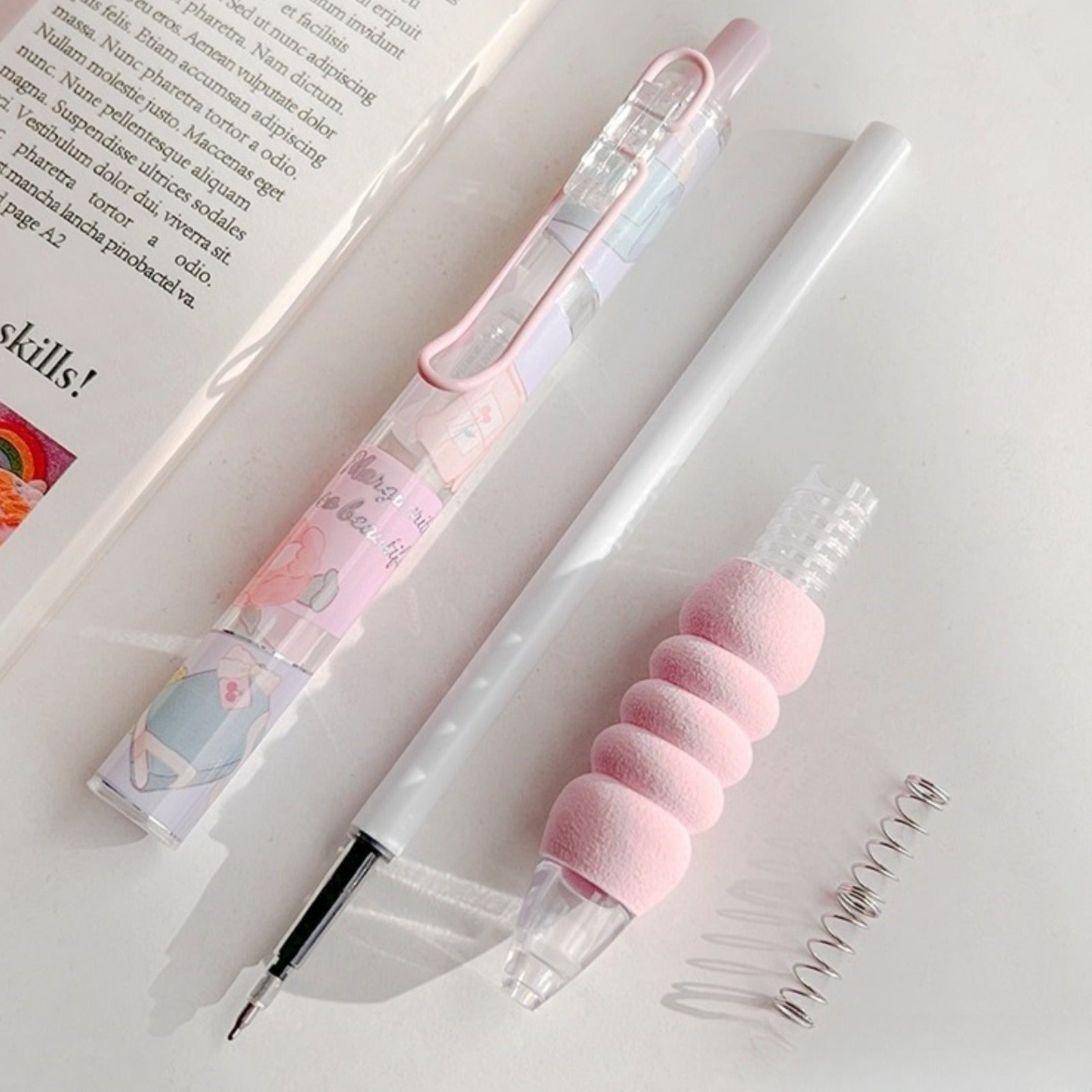 Cushion Grip Floral Gel Pen - Tinyminymo