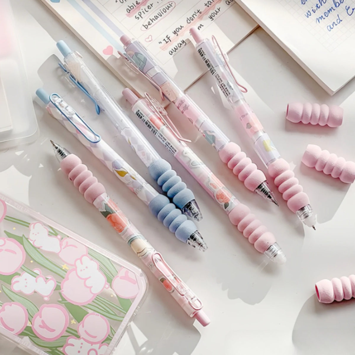 Cushion Grip Floral Gel Pen - Tinyminymo