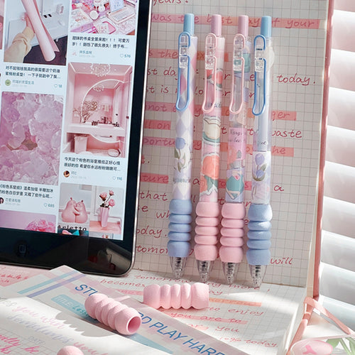 Cushion Grip Floral Gel Pen - Tinyminymo