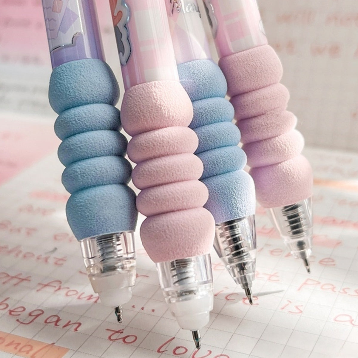 Cushion Grip Floral Gel Pen - Tinyminymo