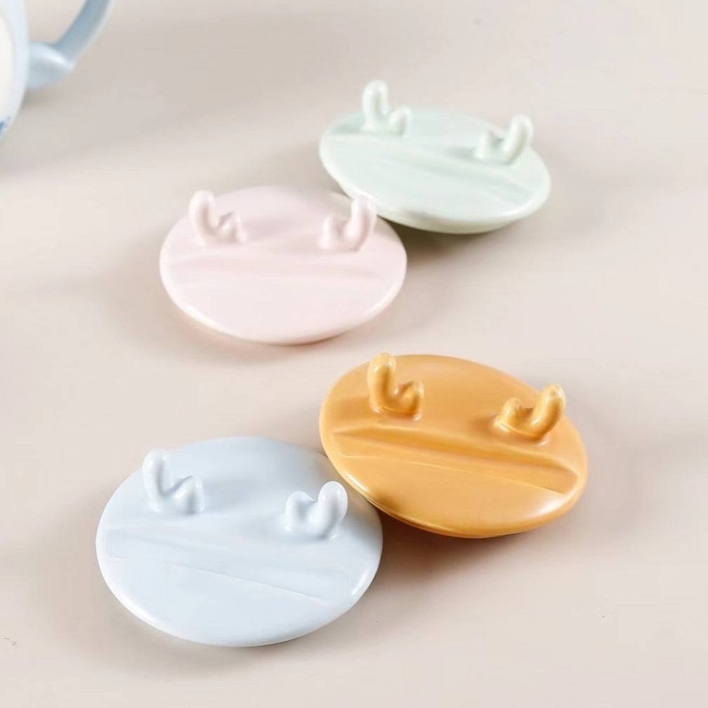 Cute Animal Ceramic Mug with Phone Stand - Tinyminymo