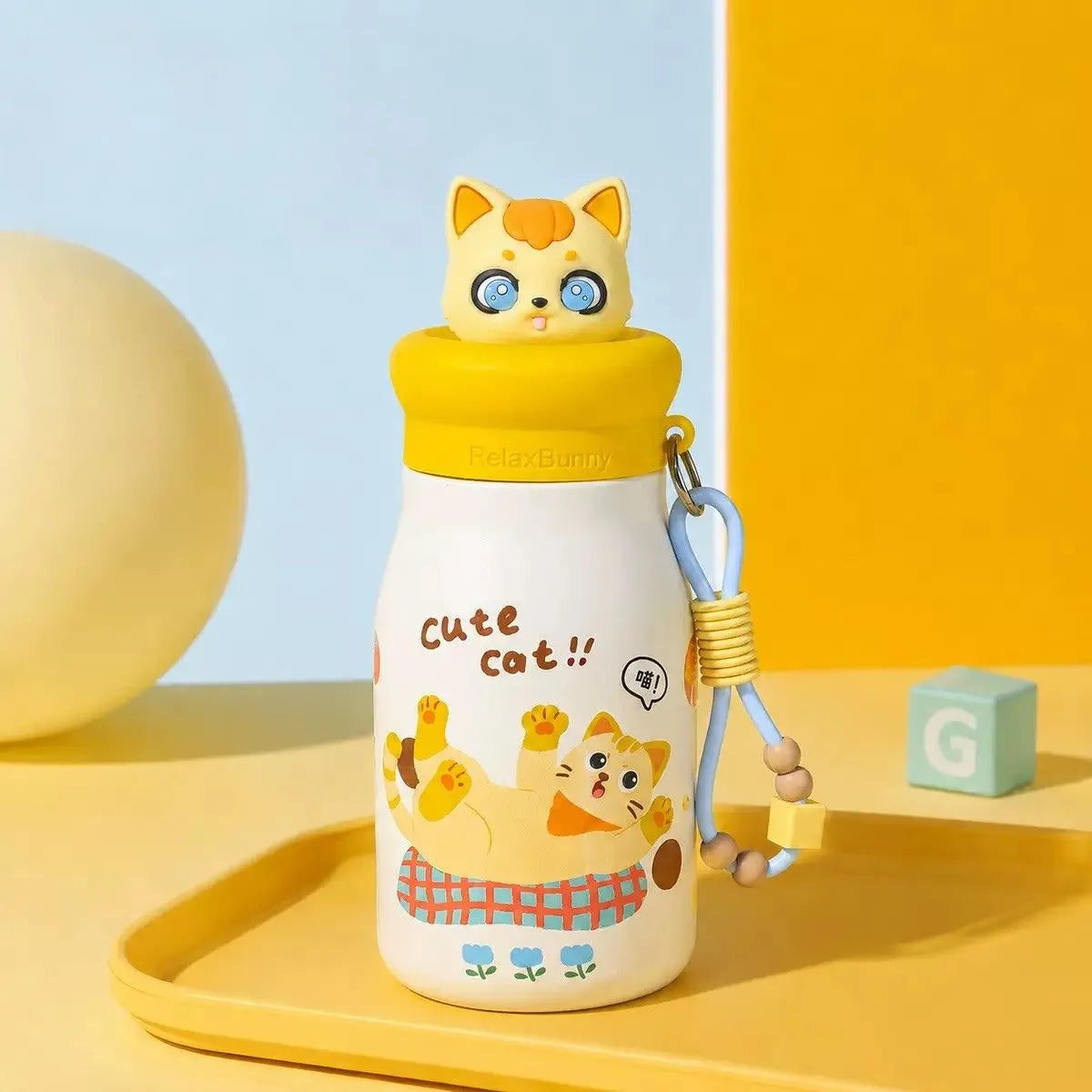 Kitty Insulated Water Bottle - Tinyminymo