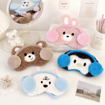 Cute Animal Eye Mask with Gel Pad - Tinyminymo