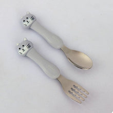 Load image into Gallery viewer, Cute Animal Fork Set, Kitty Design - Tinyminymo
