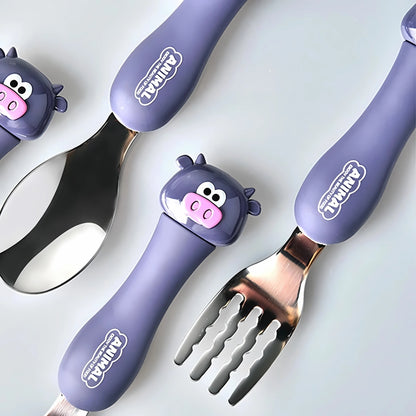 Cute Animal Fork Set, Cow - Tinyminymo