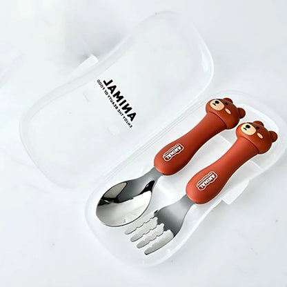 Cute Animal Fork Set, Bear Design - Tinyminymo