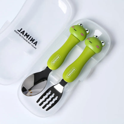 Cute Animal Fork Set, Frog Design - Tinyminymo