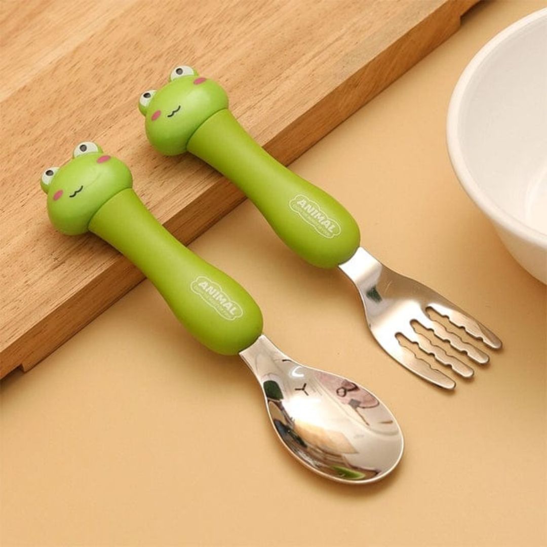 Cute Animal Fork Set, Frog Design - Tinyminymo