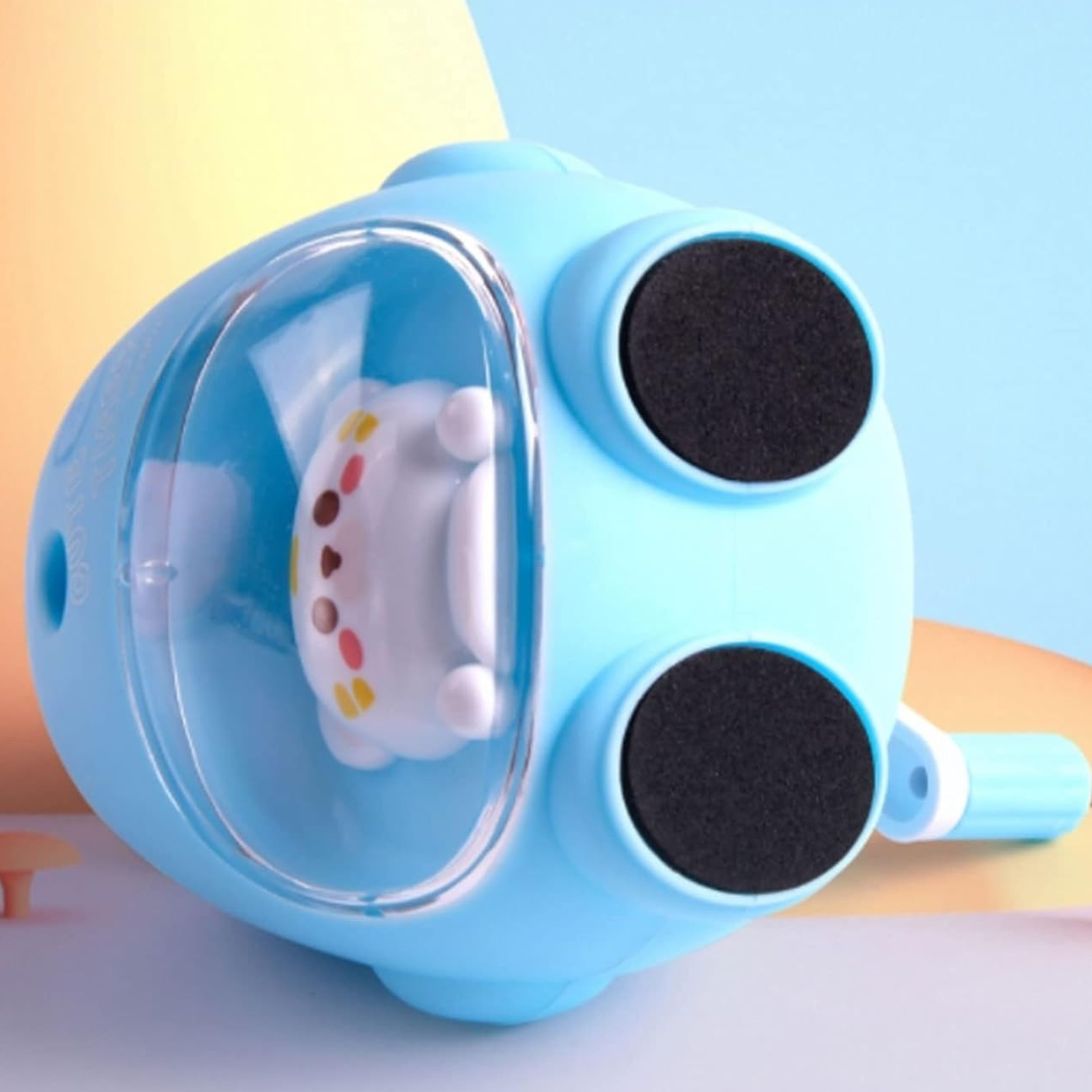 Blue Cute Animal Mechanical Sharpener Laying on the Table - Tinyminymo