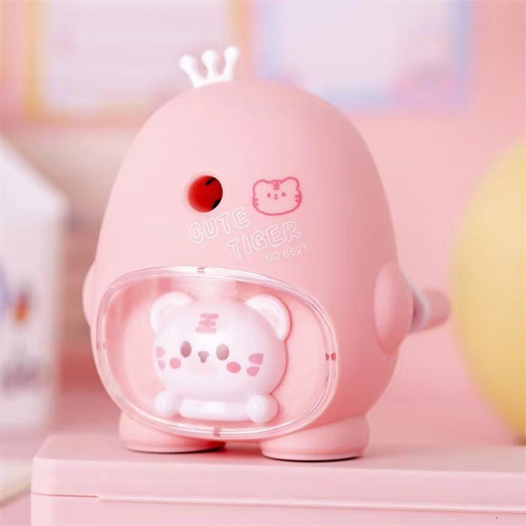 Pink Cute Animal Mechanical Sharpener  - Tinyminymo