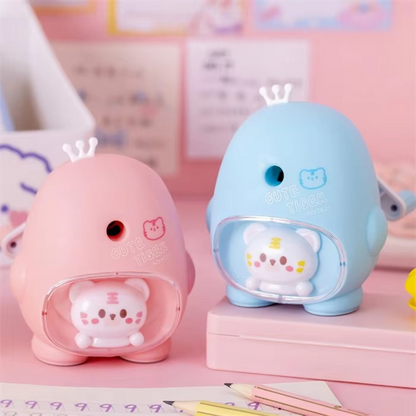 Blue and Pink Cute Animal Mechanical Sharpener - Tinyminymo
