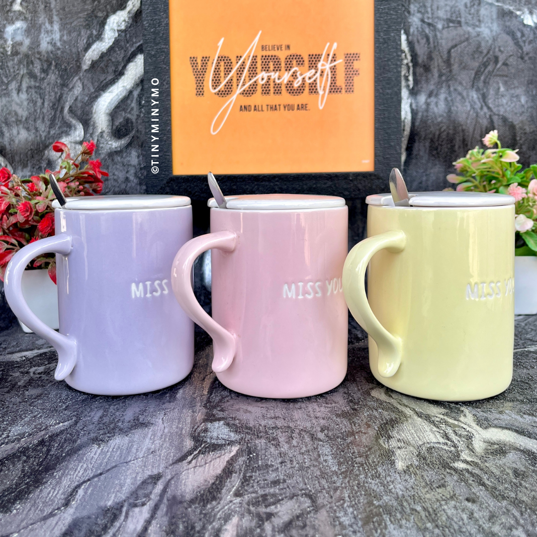 Cute Animal Mug with Lid and Spoon - Tinyminymo