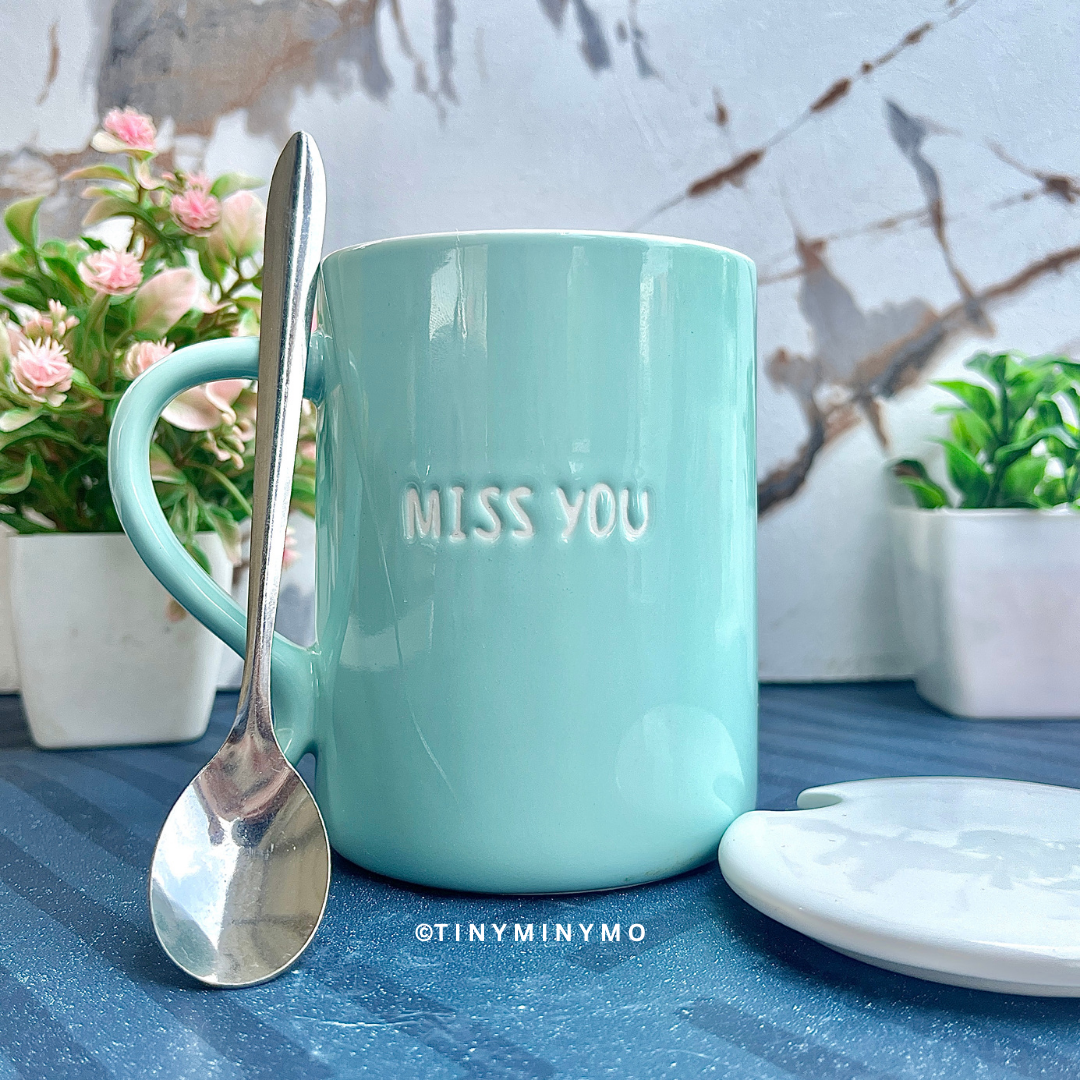 Cute Animal Mug with Lid and Spoon - Tinyminymo