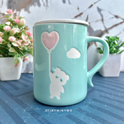 Cute Animal Mug with Lid and Spoon - Tinyminymo
