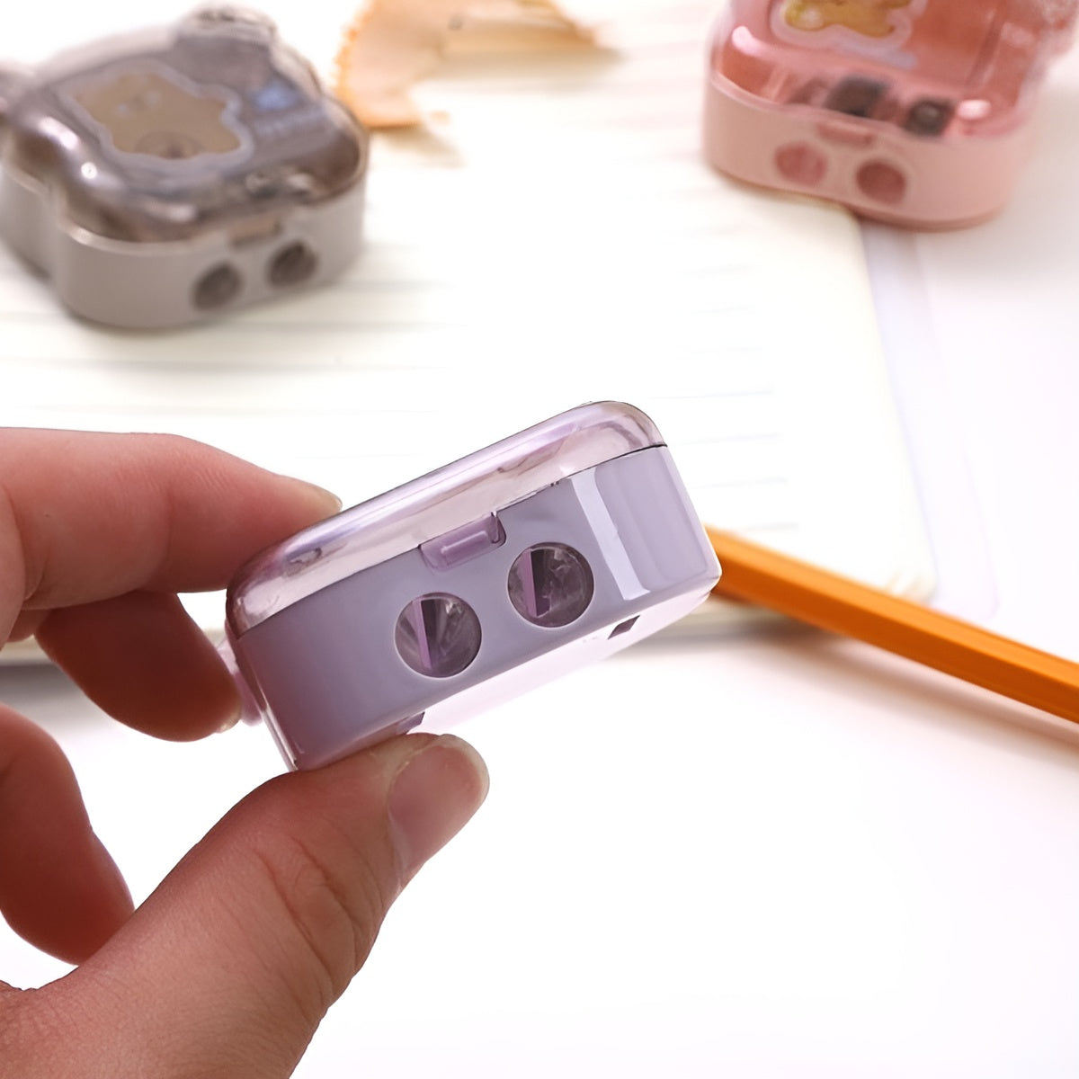 Cute Bear Dual Pencil Sharpener - Tinyminymo