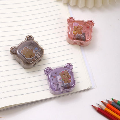 Cute Bear Dual Pencil Sharpener - Tinyminymo