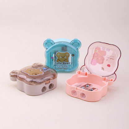 Cute Bear Dual Pencil Sharpener - Tinyminymo
