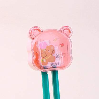 Cute Bear Dual Pencil Sharpener - Tinyminymo