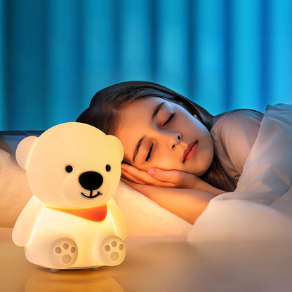 Cute Bear Silicone Night Light - Tinyminymo