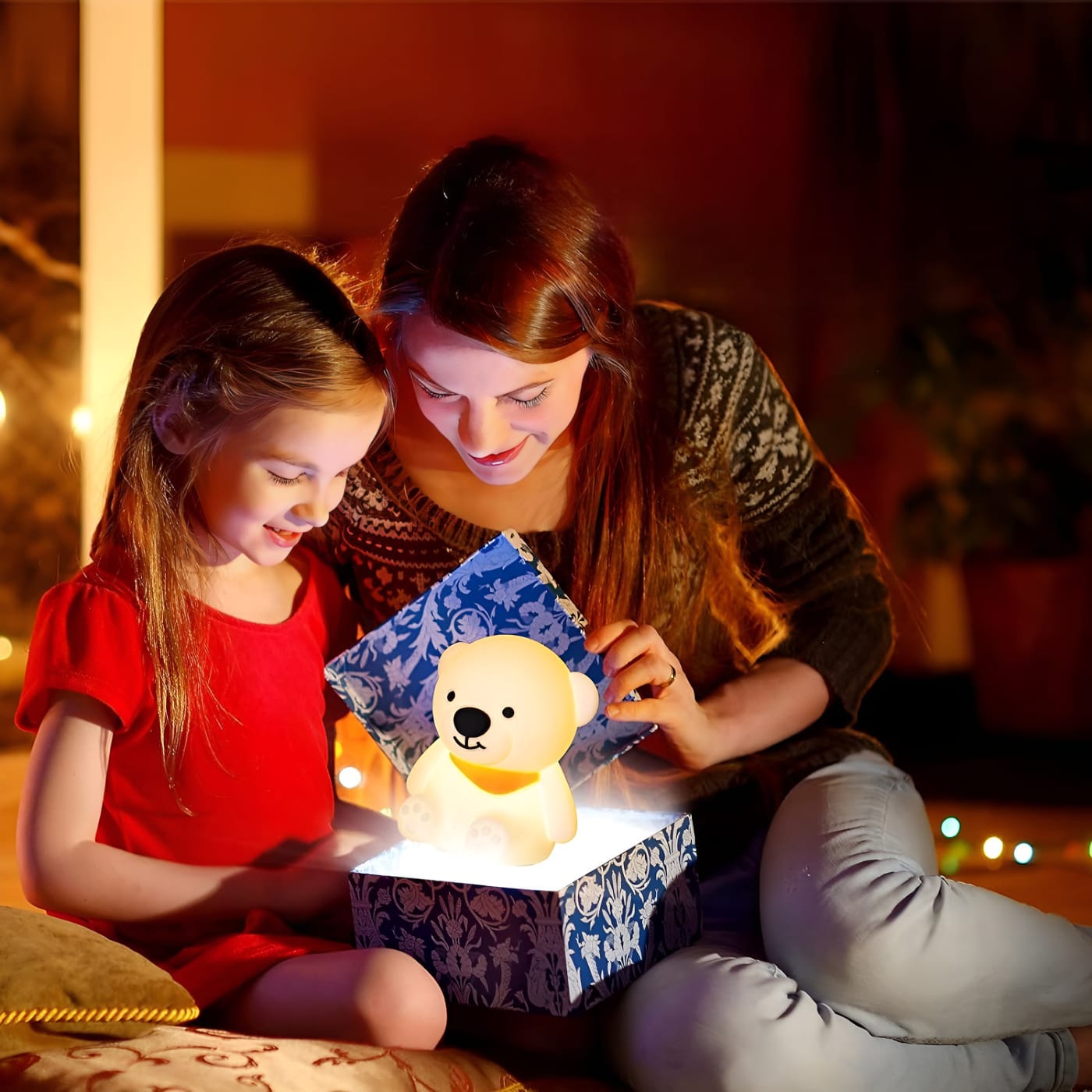 Cute Bear Silicone Night Light - Tinyminymo