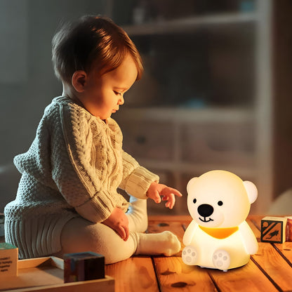 Cute Bear Silicone Night Light - Tinyminymo