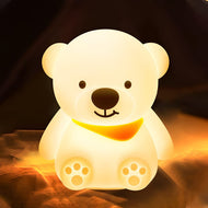 Cute Bear Silicone Night Light - Tinyminymo